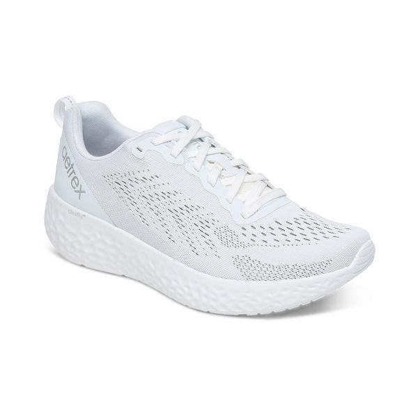 Aetrex Women's Danika Arch Support Sneakers White Shoes UK 2710-310